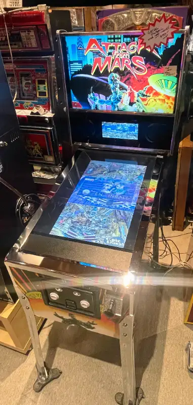 Virtual Pinball Machine! Arcade 1Up Attack from Mars 100+ Tables, View more