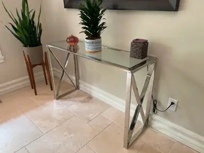 Chrome side table, View more