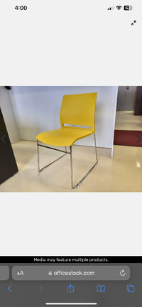 Modular Stacking chairs - Yellow and Grey