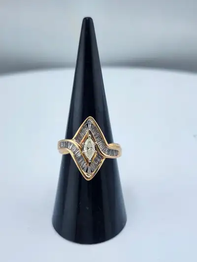 10 Kt. Yellow Gold Cast Fashion Ring - 1.43ct. (#7521), View more