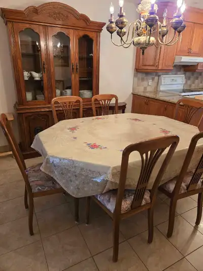 Dining Table With Hutch, View more