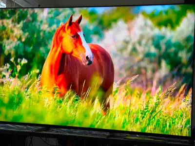 Samsung 85 inches 4K smart like new here, View more