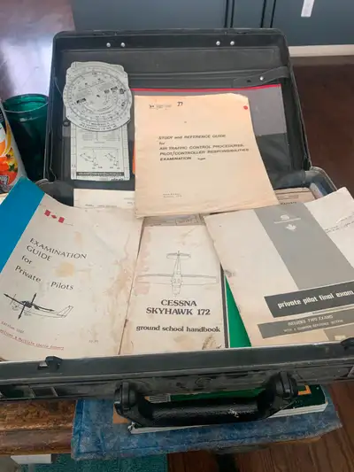 Complete flight training books and and flight computing equipmen, View more