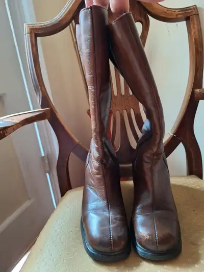 BOTTES HAUTES BASTIEN MARRON POUR FEMME, View more