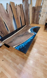 live edge and epoxy river tables- custom made