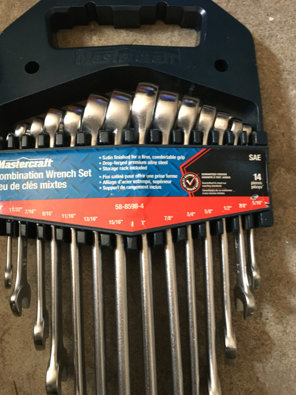 Mastercraft Satin Wrench Set, 14 pc SAE in Hand Tools in Mississauga / Peel Region - Image 2