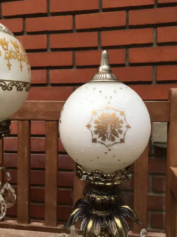 Set 3 Lampes Vintage Antique Baroque Table Lamps in Indoor Lighting & Fans in City of Montréal - Image 9