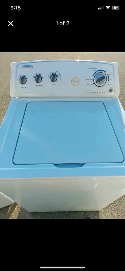 whirlpool top load washer with 30 days warranty , View more