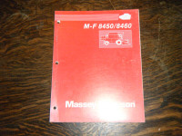 Massey Ferguson 8450, 8460 Combines  Operators  Manual