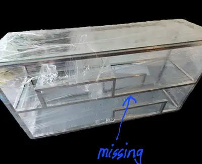 Large Chrome & Glass Console, View more