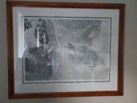 framed bateman snow leopard