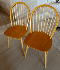 2 Solid wood Chairs Very Sturdy