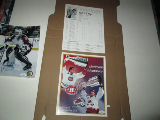 Patrick Roy Signed 9 x 11 Career Double Sided Photo - JSA63826839971971121