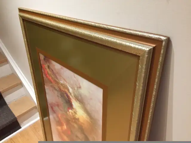 Home Decor Wall Art Large Gold Abstract Art Frame in Home Décor & Accents in Mississauga / Peel Region - Image 7