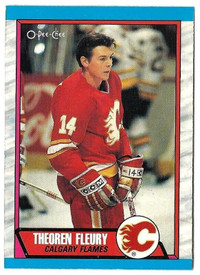 THEO FLEURY ... ONLY ROOKIE CARD … 1989-90 O Pee Chee … UNGRADED