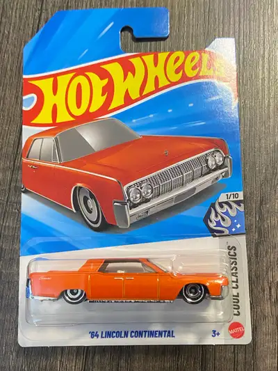 Hot Wheels 64 Lincoln Continental Orange , View more