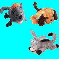 Électrique plush toy donkey doll dancing rolling laughing.