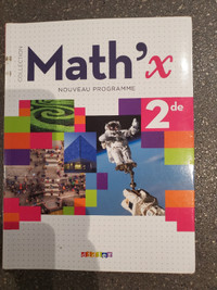 Math'x 2de - Math Seconde - Didier -Manuel scolaire Nouveau prog