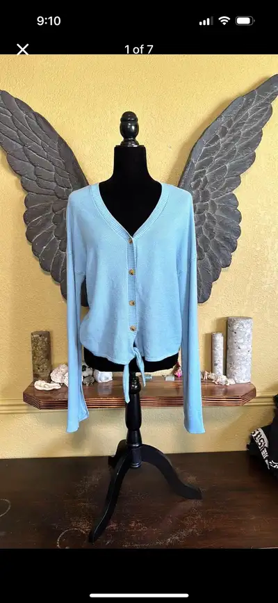 Design History Knitting Cardigan Sweater With Front Tie, View more
