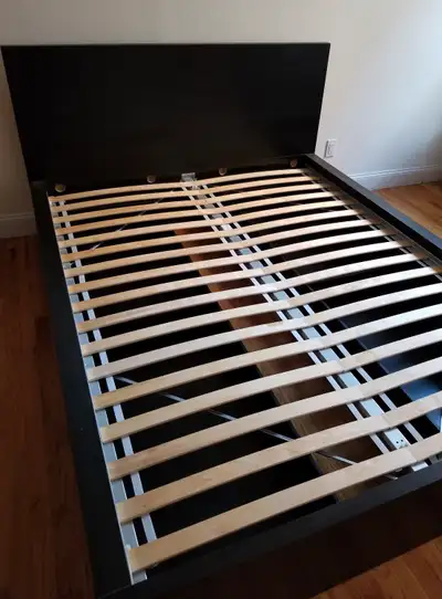 ikea malm queen bed frame with 4 storage boxes , View more