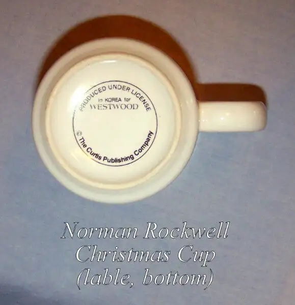 Vintage Cup, 10 oz, Norman Rockwell, Christmas Cup, never used in Arts & Collectibles in City of Toronto - Image 3