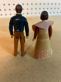 Vintage Bespin Han and Bespin Leia Star Wars Kenner figures