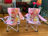 Princess Folding Camping Chair - Pink - Max. 80LB / 36KG