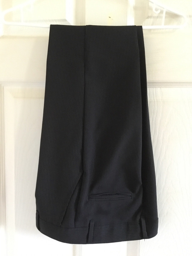 Boys black suit with stripes - size 8 in Kids & Youth in Charlottetown - Image 2