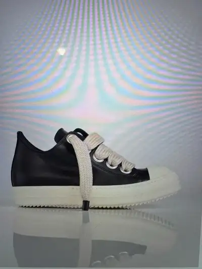 Rick Owens Jumbo lace low size 43.5 worn twice. so still like new. 1000% authentic. Have proof of pu...