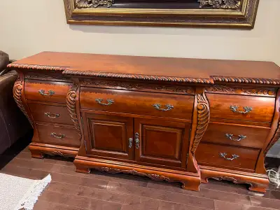 Solid Wood Traditional Buffet / Sideboard with storage, View more