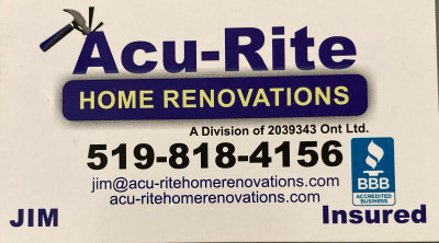 Acu-Rite home Renovations