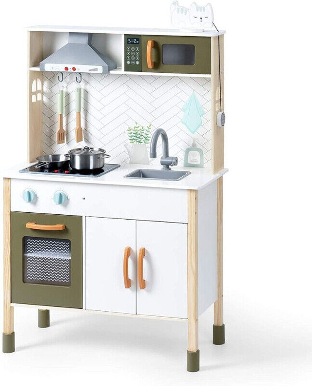 ROBUD Wooden Play Kitchen Set for Kids Girls AND Boys in Toys in Markham / York Region