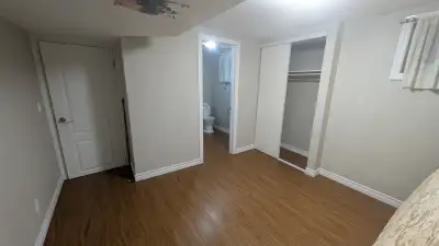 Bedroom: Basement level with window and closet. Includes mattress. Bathroom: Private ensuite (3-piec...