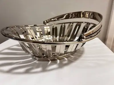 Silver plated on steel Basket, View more