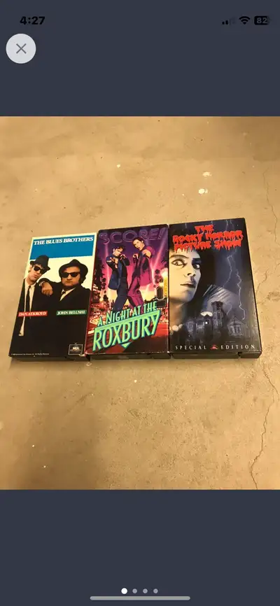2 LEFT!!! Collectable VHS Movies (Rocky Horror is SOLD!!!), View more