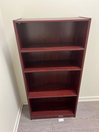 4 shelf bookcase - mahogany 