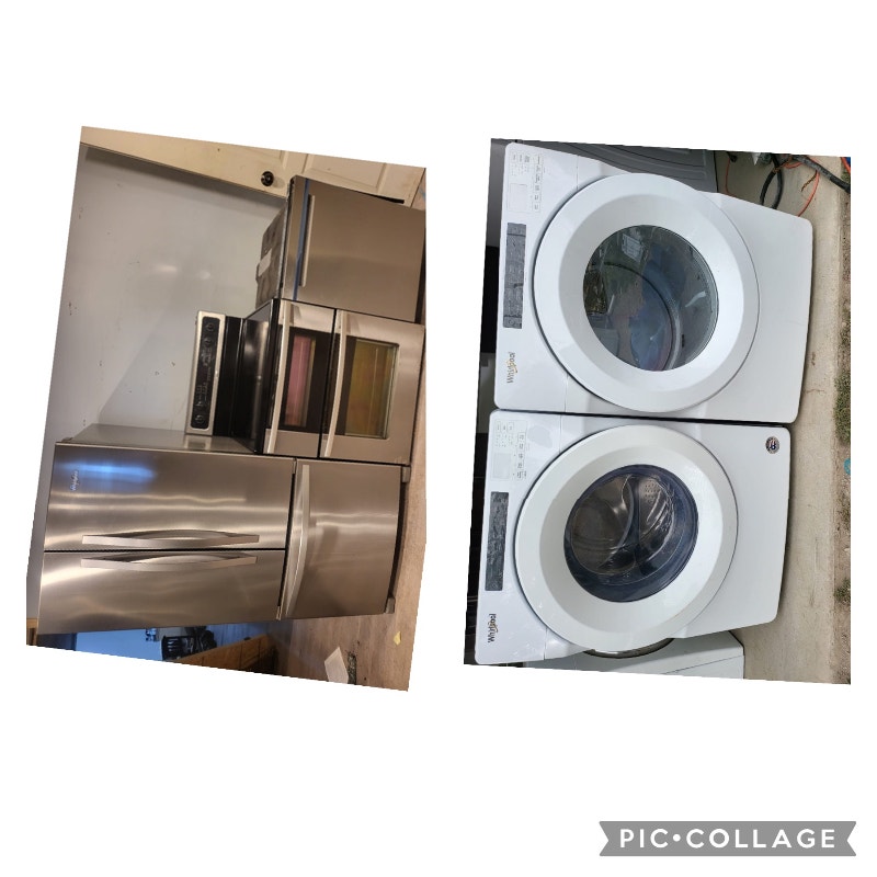 ALL WHIRLPOOL front load washer electric dryer set pedestal Washers