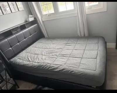 Double bed frame with led lights , View more