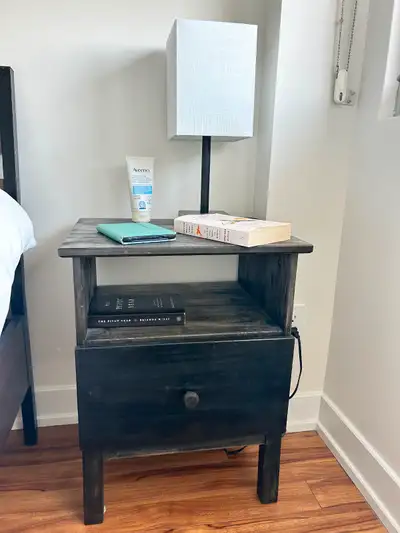 IKEA Nightstand & Lamp, View more