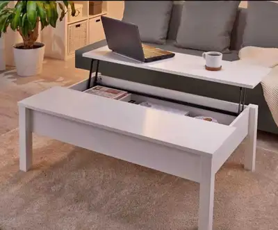 Table IKEA TRULSTORP – Plateau relevable et rangement, View more