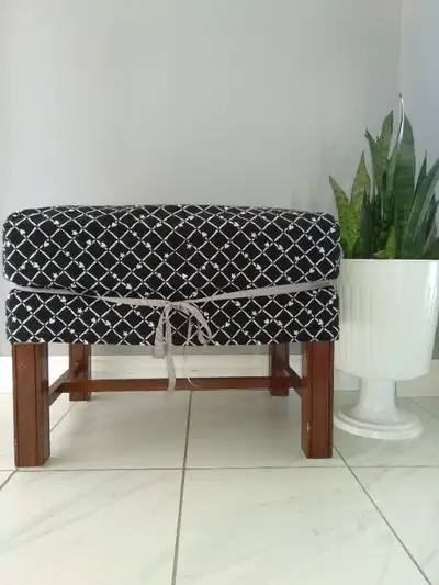 Bench with cushion, View more