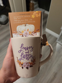 Leaves and Lattees mug & latte set