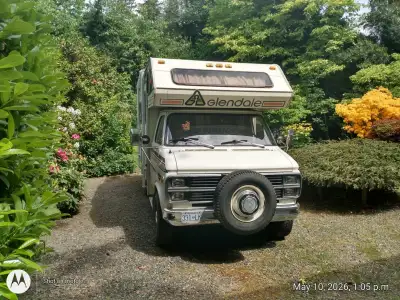 1984 Chevy Van 30 Camper Van Single Rear wheel Load Range E Tires Model Glendale Well Maintained Cal...