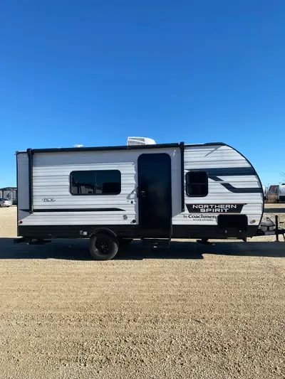 2025 Northern Spirit camper for sale. Bought new spring of 2025. It has a solar panel on roof for ch...