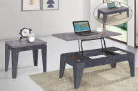 07-015 Lift Top Coffee Tables in Marble Finish