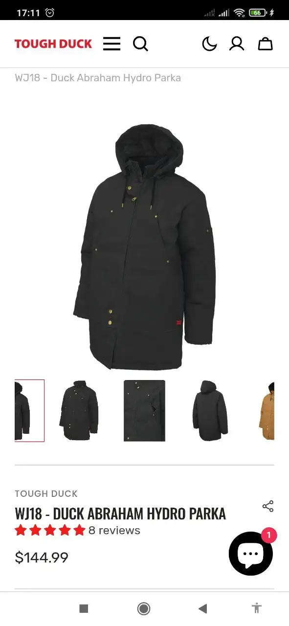 NEW Tough Duck Men’s Hydro Parka Black, XL Industrial-Strength in Men's in Calgary - Image 4