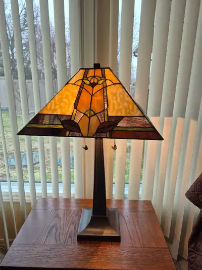 Tiffany-style "Timeless Creation" lamp, View more