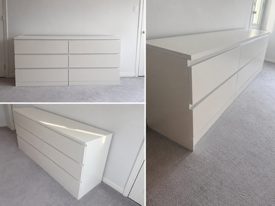 IKEA MALM White Dresser/Bedroom Set – Excellent Condition, View more
