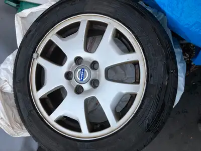Original Volvo aluminium alloy rim* bonus with used old TOYO tire 205/55/R16 91H on it, Come out fro...