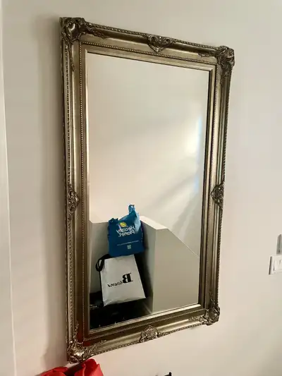 Ornate Gold Wall Mirror – Vintage Baroque Design, View more